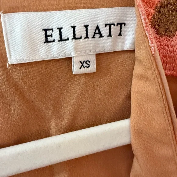 Elliatt Floral Embroidered Mesh Mini Dress in Multi-Color - Picture 3 of 6